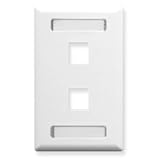 ICC – フェースプレート、ID、1-gang、2 - Port、ホワイト