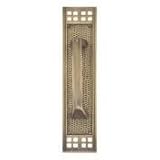 Brass Accents Inc A05-P5351-613 Arts & Crafts Pull on a Plate - Oil Rubbed Bronze