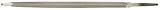 Nicholson Triangular Double Extra Slim Taper Hand File, Single Cut, American Pattern, 7" Length (Pac