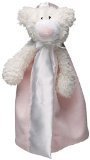 Friendly Pacifier Satin Blanket with Detachable Pacifier, Pink Bear by First Friends [並行輸入品]