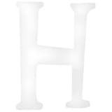 My Baby Sam Wall Hanger Letter H, Solid White by My Baby Sam [並行輸入品]