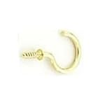 MINTCRAFT LR384 Solid Brass Cup Hook 7/8IN [並行輸入品]