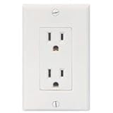 15a 3wire Wht Dupl Receptacle [並行輸入品]