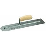 MARSHALLTOWN The Premier Line MXS66RE 16-Inch by 4-Inch Finishing Trowel Round Front End with Curved
