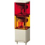 パトライト KES型 LED小型積層回転灯 82角 KES-202-RY