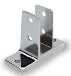 トイレパーティションハードウェアキット小便器画面ブラケット、2つ耳