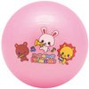 2017NEW! 　動物柄くま・うさぎ・ライオン・ぞうさんアニマルフレンドボール６号直径約15cm（空気入）名前書けます。3歳以上　色をお選びください (ピンク)