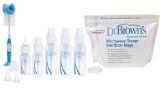 Dr. Brown's Polypropylene Newborn Feeding Set with Bottle Brush and Steam Sterilizer Bags by Dr. Bro