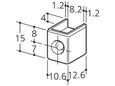 ロイヤル チャンネルサポート断面保護キャップ CAS-1 クローム