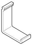 ピクチャーレール トーソー Ｗシリーズ モノフック5A（ホワイト）