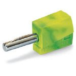 ワゴ バナナプラグ グリーンイエロー 4個入 215911PK