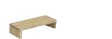 WOODPRO パイン材 モニター台 デスクシェルフ 幅40cm 高さ10cm 奥行18cm 無塗装 完成品 木製 モニタースタンド 卓上 パソコン台 ディスプレイ台 机上台 コの字ラック 受注生産
