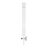 Chemglass CG-1186-19、クロマトグラフィーカラム、2mm PTFEストップコック付き、内径2インチ、長さ12インチ