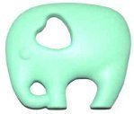 SillyMunk TM Silicone Teething Animal Pendants - Elephant (Mint) by SillyMunk TM