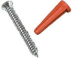 Knape & Vogt Mfg 80 – 88dp Ano 6パック# 6フィリップスヘッドネジ&アンカー 20 80-88DP ANO