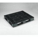 リス　輸出用ワンウェイパレットＪＬ－Ｄ４・１２１０Ｇ片面四方差し　ブラック JLD41210G