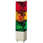 パトライト KES型 LED小型積層回転灯 82角 KES-302-RYG