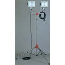 ハタヤ　防雨型スタンド付ハロゲンライト　５００Ｗ　ｘ　２灯　１００Ｖ電線５ｍ PHCX505