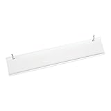 有孔ボード 取り付け スリム 棚 幅7cm x 長さ20,30,40cm シェルフ フック 固定型 穴間ピッチ20mm 穴径 5mm 専用 (ホワイト, L[40cm] 1個)