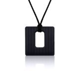 Siliconies Square Pendant (Teething/Nursing/Sensory) - Black by Siliconies