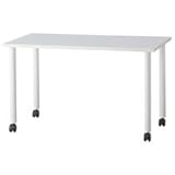 Ｇ－Ｓｔｙｌｅ　エコノミーキャスターテーブル　Ｗ１２００×Ｄ６００　ホワイト　ＯＧＲＥＣＴＴ－ＷＬ１２６０ＷＨ　１台