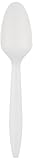 Dixie PTM21 Medium Weight Polypropylene Teaspoon, 5.75' Length, White (Case of 1,000) [並行輸入品]
