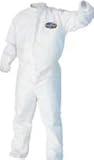Kleenguard ® a30通気性スプラッシュ&パーティクル保護Coveralls – Medium Kleenguard ExtrawhiteカバーオールファスナーFR