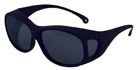 NEMESIS BLK FRM SAFETY GLASSES COPPER BLU SHIELD