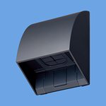 パナソニック電工 スマート防雨入線カバー(露出・埋込両用)(ブラック) WP9631B
