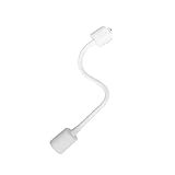 スポットライト器具 配線ダクトレール用 曲げる可能 E11 照明器具 間接照明 フレキシブルアーム ロングタイプ おしゃれ レールライト ライティングレール アームライト 角度調節(E11 1セット, ホワイト)