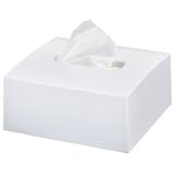 国際化工　ハーフティッシュボックス　モノクローム　ホワイト　1個