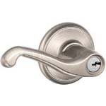 Schlage Flairレバー – FLA – Storeroom – サテンニッケル – 左Handing – 異なる印