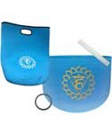 Azure Green FSB8LBC 8 in. Chakra Crystal Singing Bowl - Light Blue