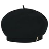 [POTEGAR] [varzar] バザール スタッドロゴ ウール ベレー帽 ブラック stud logo wool beret black