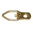 100 Brass Plated Heavy Duty 1 Hole D Ring Strap Picture Hanger W/screws [並行輸入品]