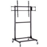 Cotytech CT-OS45-NS Adjustable Ergonomic Mobile TV Cart for 56-Inch to 70-Inch TVs with No Shelf [並行