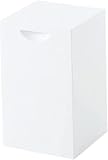 マーナ (marna) スクエア トイレポット (ふた付き/ホワイト) 蓋付き ゴミ箱 (取り外し可能 内ケース付き/衛生的) 日本製 W062W
