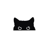 猫 ステッカー 車 黒猫 カッティングステッカー ねこ ネコ のぞく ひょっこり 防水 シール デカール 給油口 PC 選べる3サイズ (中)