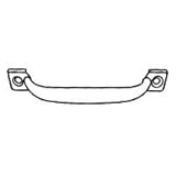 MINTCRAFT LR008P3L Zinc Door Pull, 4-3/4/Bag by Mintcraft