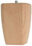 Waddell 2746 2 – 1 / 2 " x 4 "正方形テーパHardwood Bun足