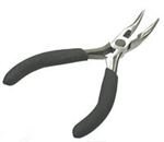 SE LF03 Professional Quality Mini Bent Nose Plier, Black [並行輸入品]