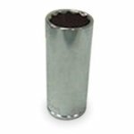 Westward 1EZV5 Socket, 1/4 In Dr, 12 Point, 6mm, 2 In L by WestWard Tools