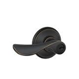 Schlage f80 – 716 Aged Bronze Storeroomエントリシャンパンスタイルレバー