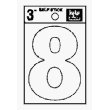 ホワイトビニールダイカットself-stick Numbers
