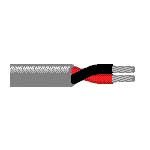 High Conductivity Copper Speaker Cable 2 Conductors 22 AWG 30.48m 4.31mm Tinned Copper Chrome 300VAC