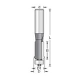 Amana 47160 Flush Trim V Groove Bit Router Bit by Amana