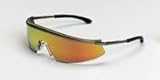 MCR Safety T311R Triwear Metal Safety Glasses with Platinum Frame and Fire Mirror Lens [並行輸入品]