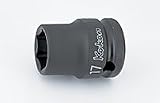 山下工業研究所(Ko-ken) インパクトソケット 6角 14401M-18 差込角:12.7×18×全長:38mm 薄肉
