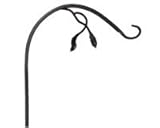 Panacea PAN89420 12 inch Forged Leaf and Vine Bracket Black