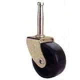 Mintcraft JC-B06-3L 1-1/4-Inch Caster with Black Wheels, Bright Brass by Mintcraft